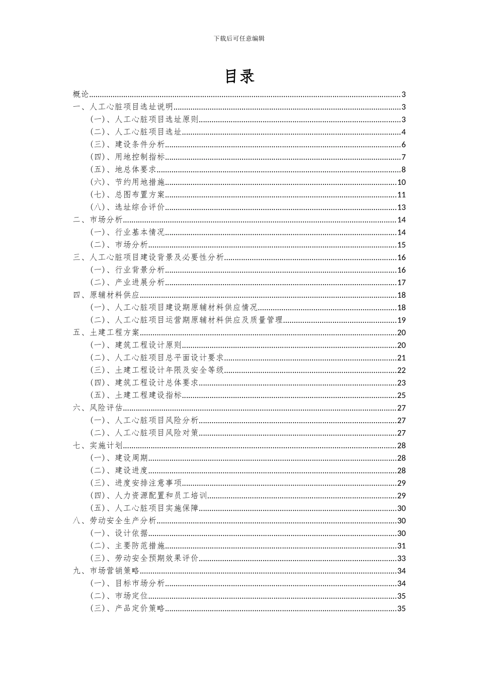 2024年人工心脏项目可行性分析报告_第2页