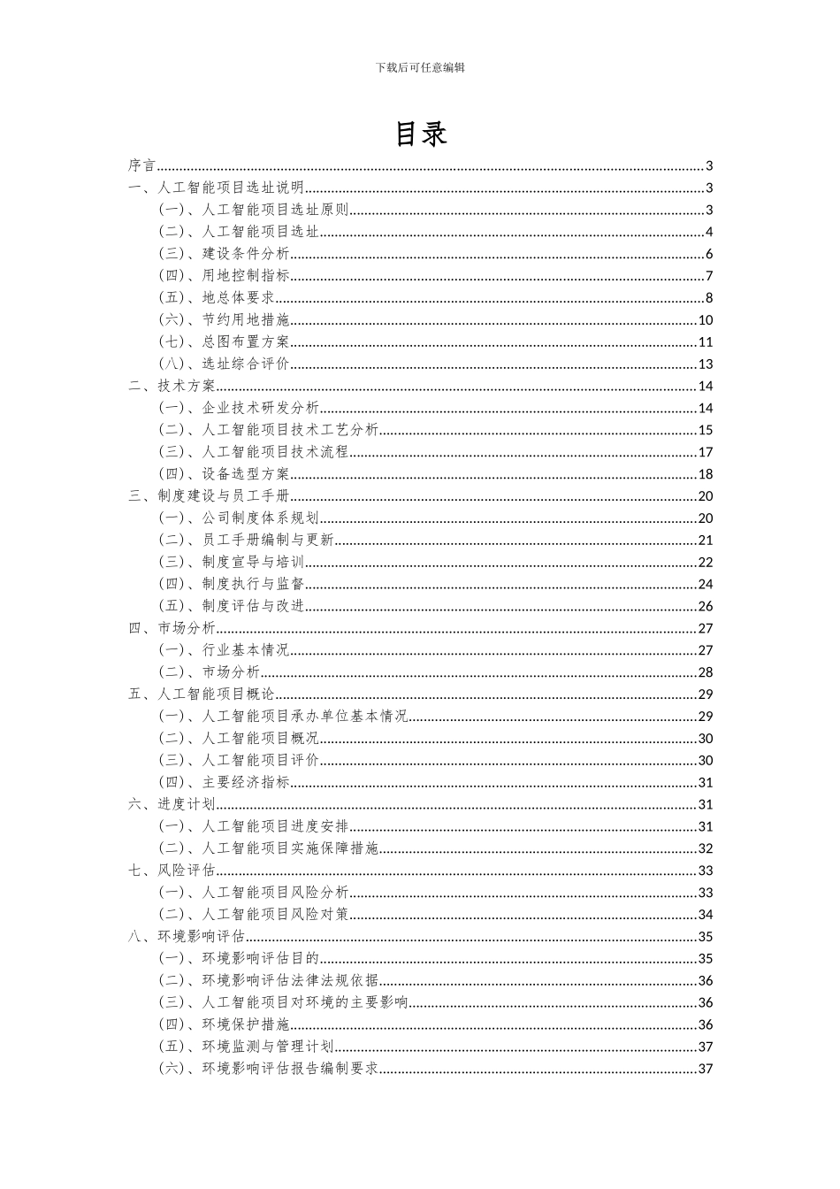 2024年人工智能项目投资分析及可行性报告_第2页
