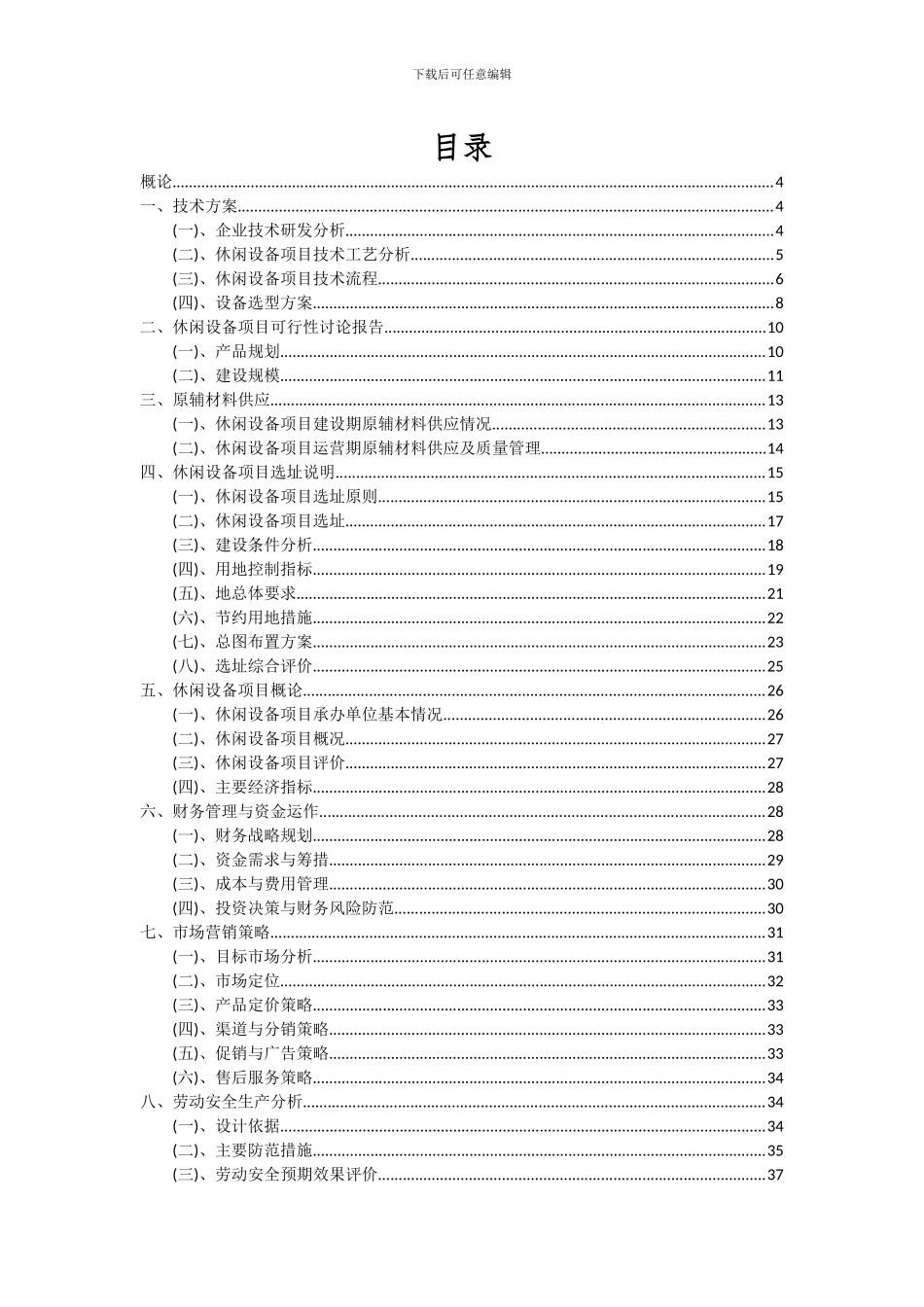 2024年休闲设备项目深度研究分析报告_第2页