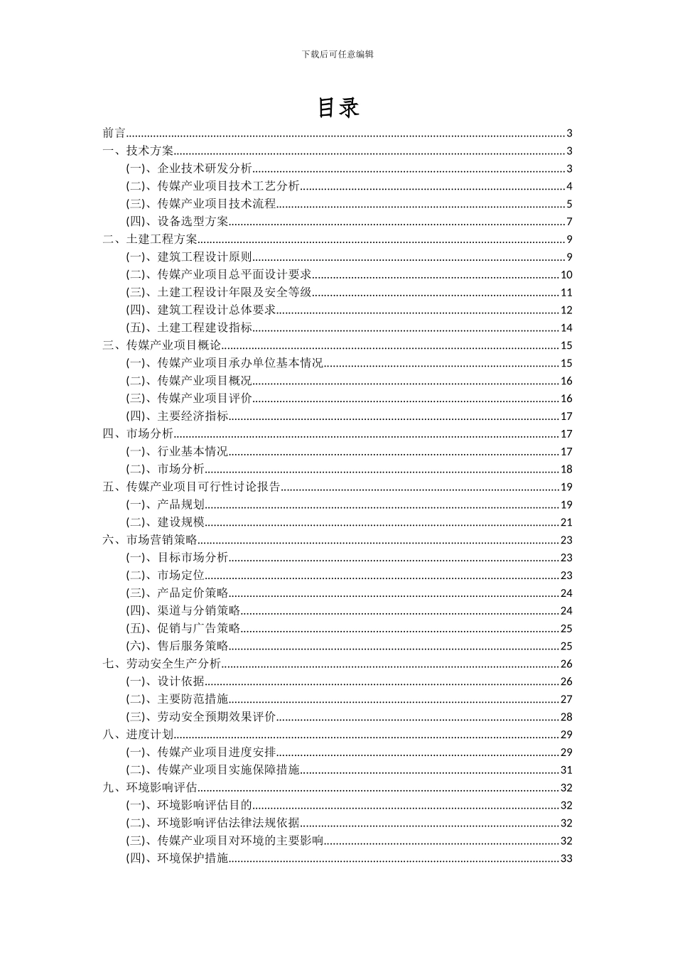 2024年传媒产业项目投资分析及可行性报告_第2页