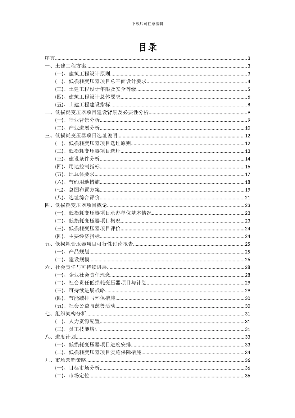 2024年低损耗变压器项目可行性研究报告_第2页