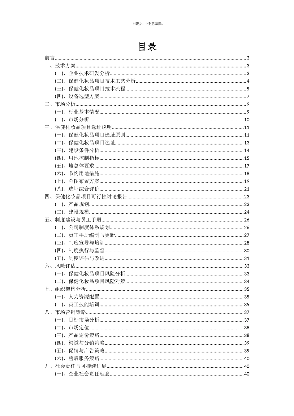 2024年保健化妆品项目可行性研究报告_第2页
