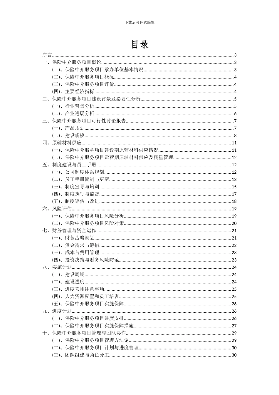 2024年保险中介服务项目可行性研究报告_第2页