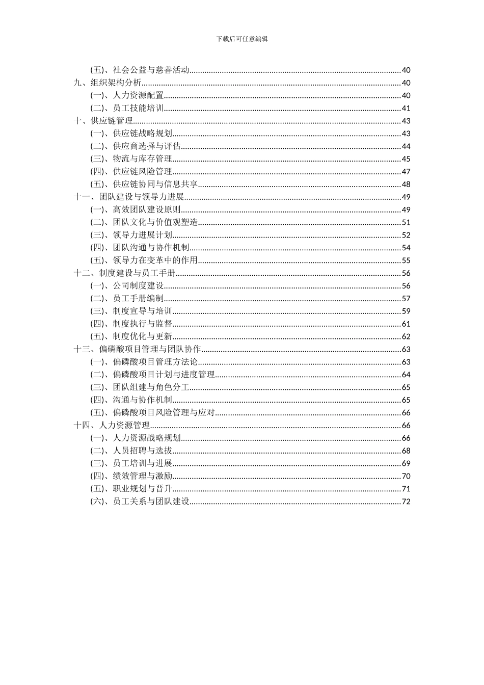 2024年偏磷酸项目可行性研究报告_第3页