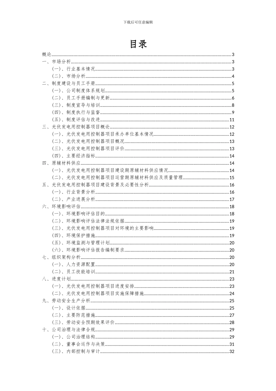 2024年光伏发电用控制器项目可行性研究报告_第2页