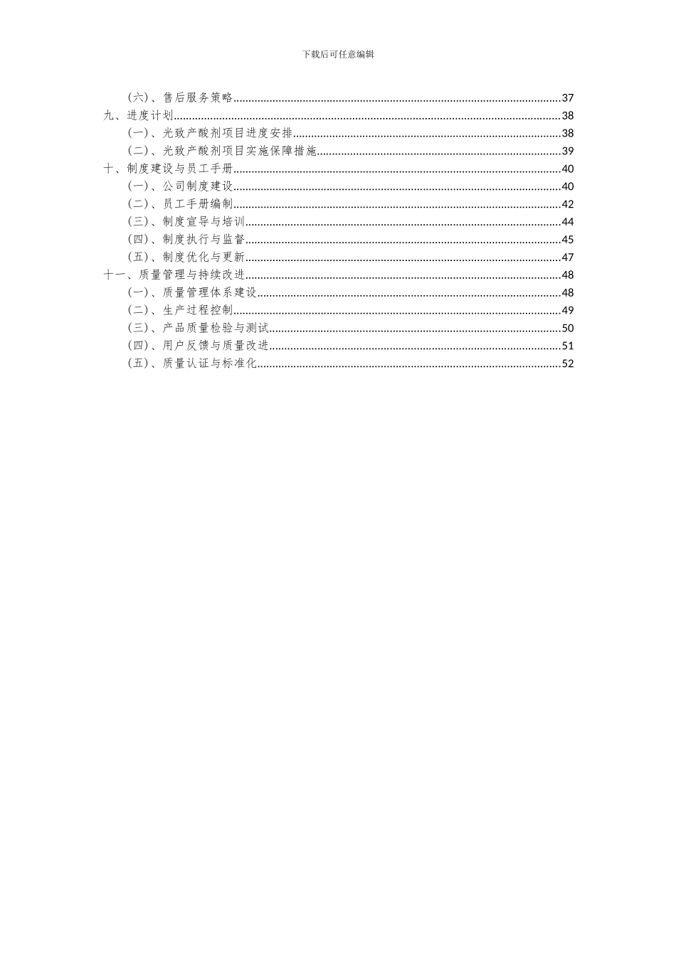 2024年光致产酸剂项目投资分析及可行性报告_第3页