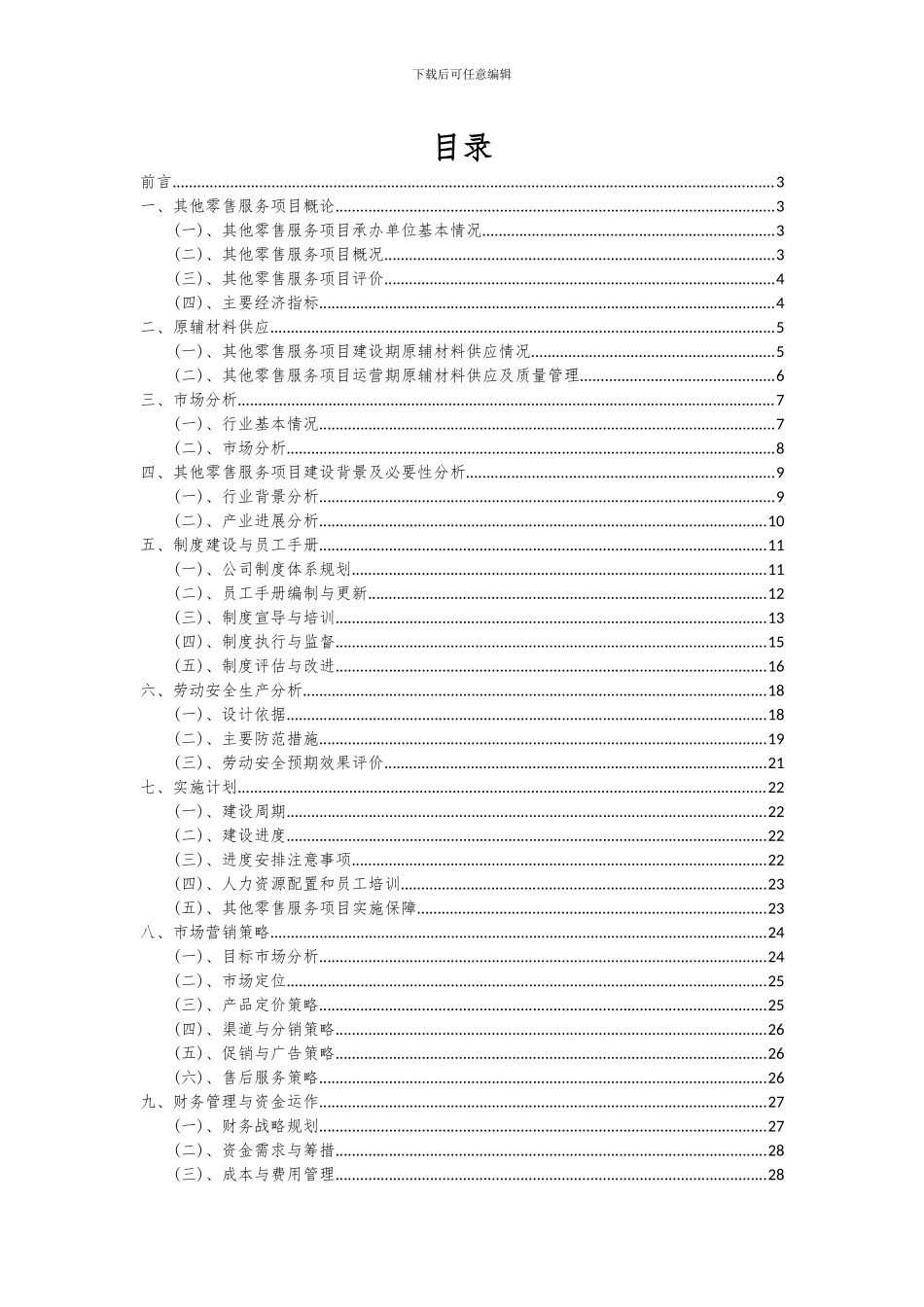 2024年其他零售服务项目可行性分析报告_第2页