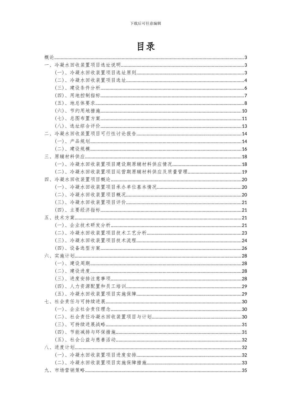 2024年冷凝水回收装置项目可行性研究报告_第2页
