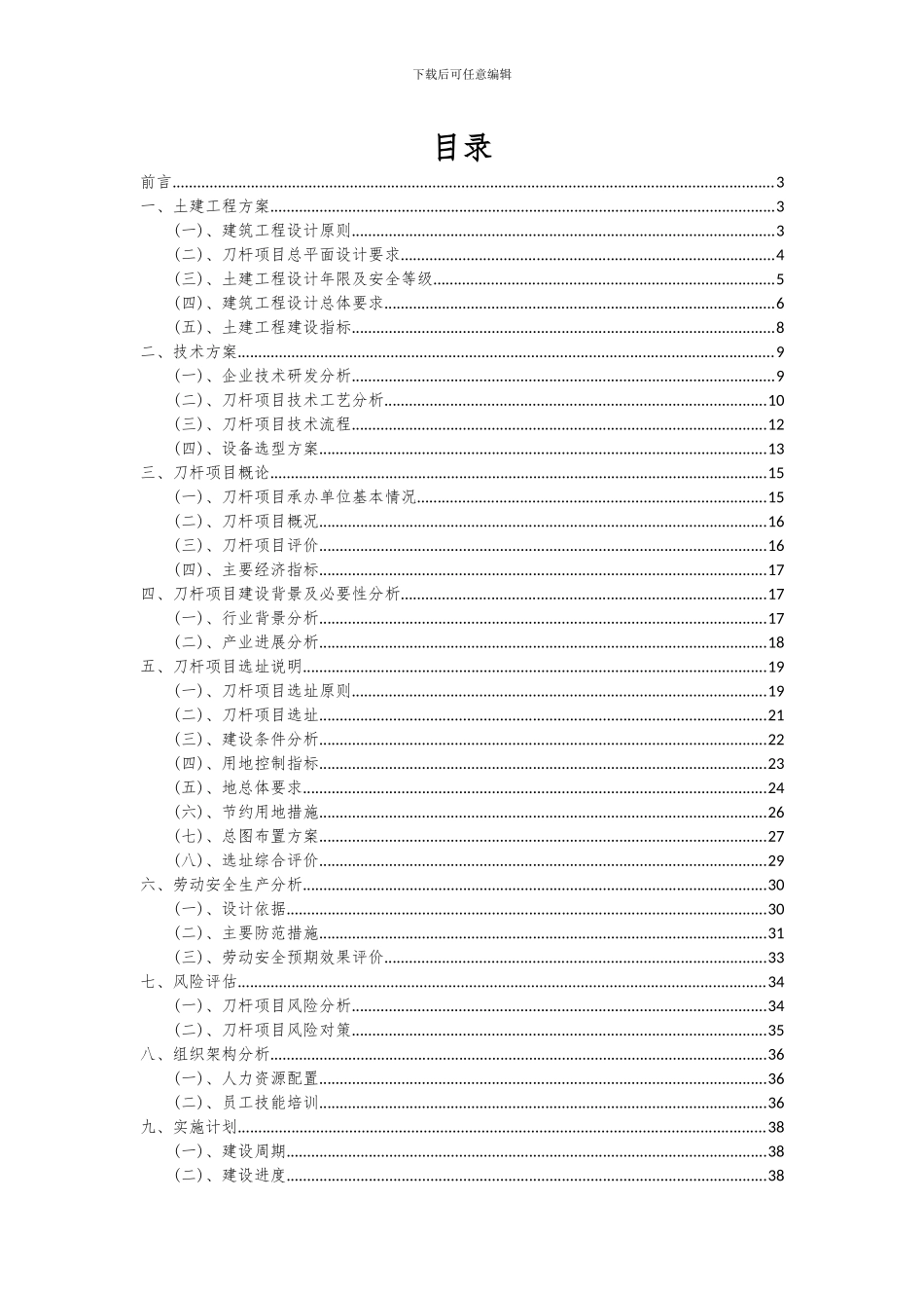 2024年刀杆项目深度研究分析报告_第2页