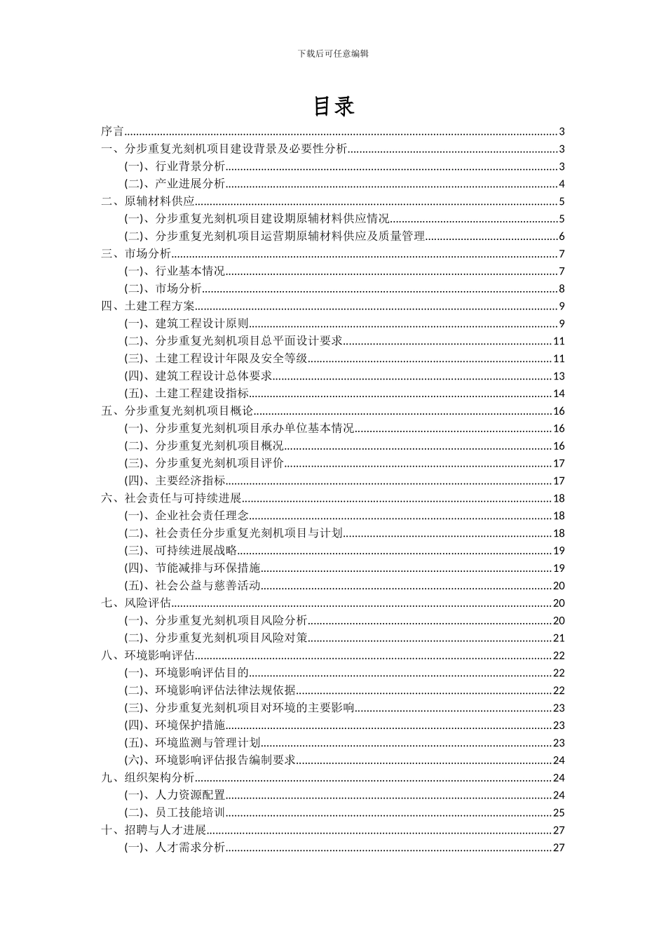 2024年分步重复光刻机项目可行性分析报告_第2页