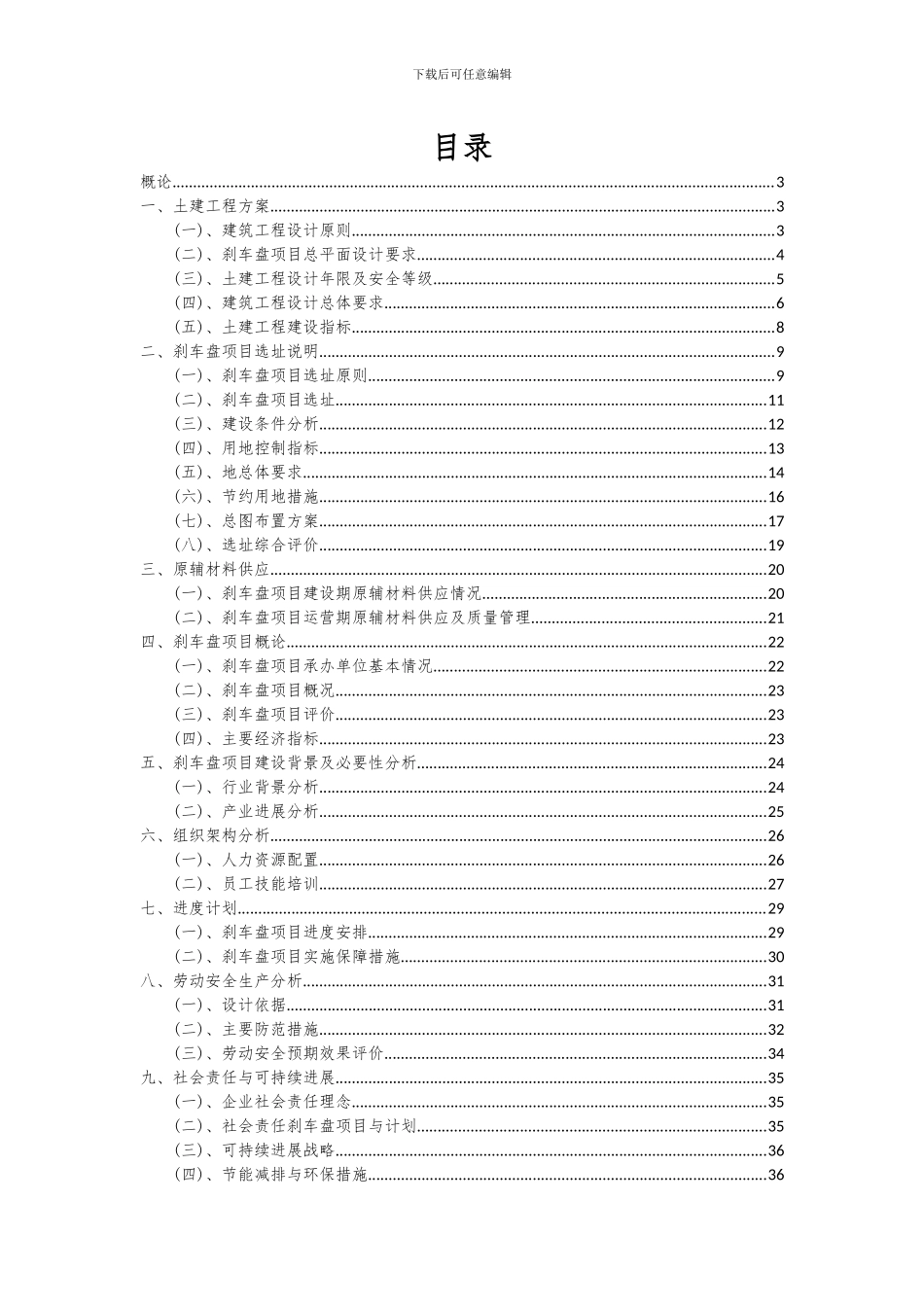 2024年刹车盘项目可行性研究报告_第2页