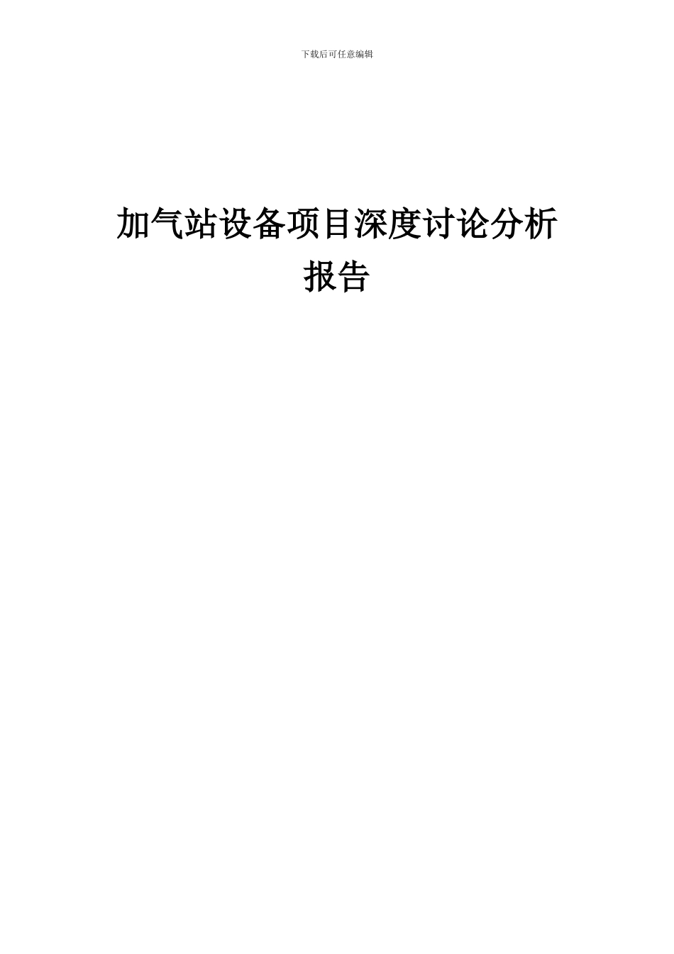 2024年加气站设备项目深度研究分析报告_第1页