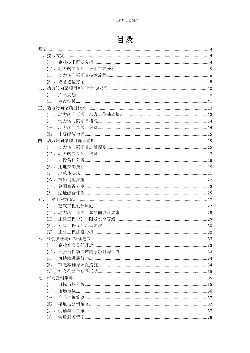 2024年动力转向泵项目投资分析及可行性报告_第2页