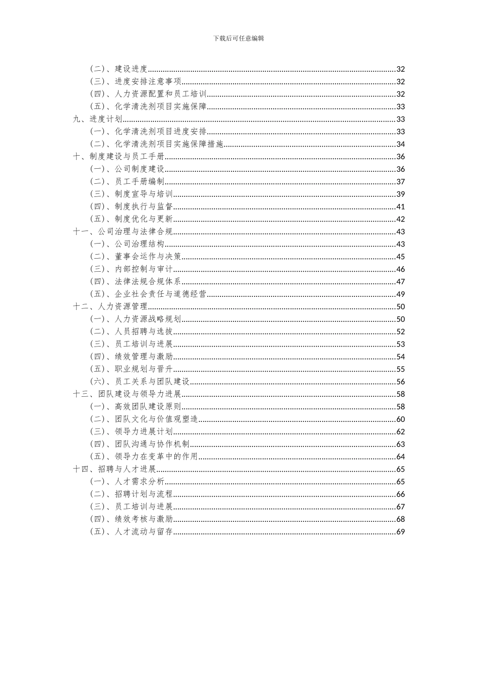 2024年化学清洗剂项目投资分析及可行性报告_第3页