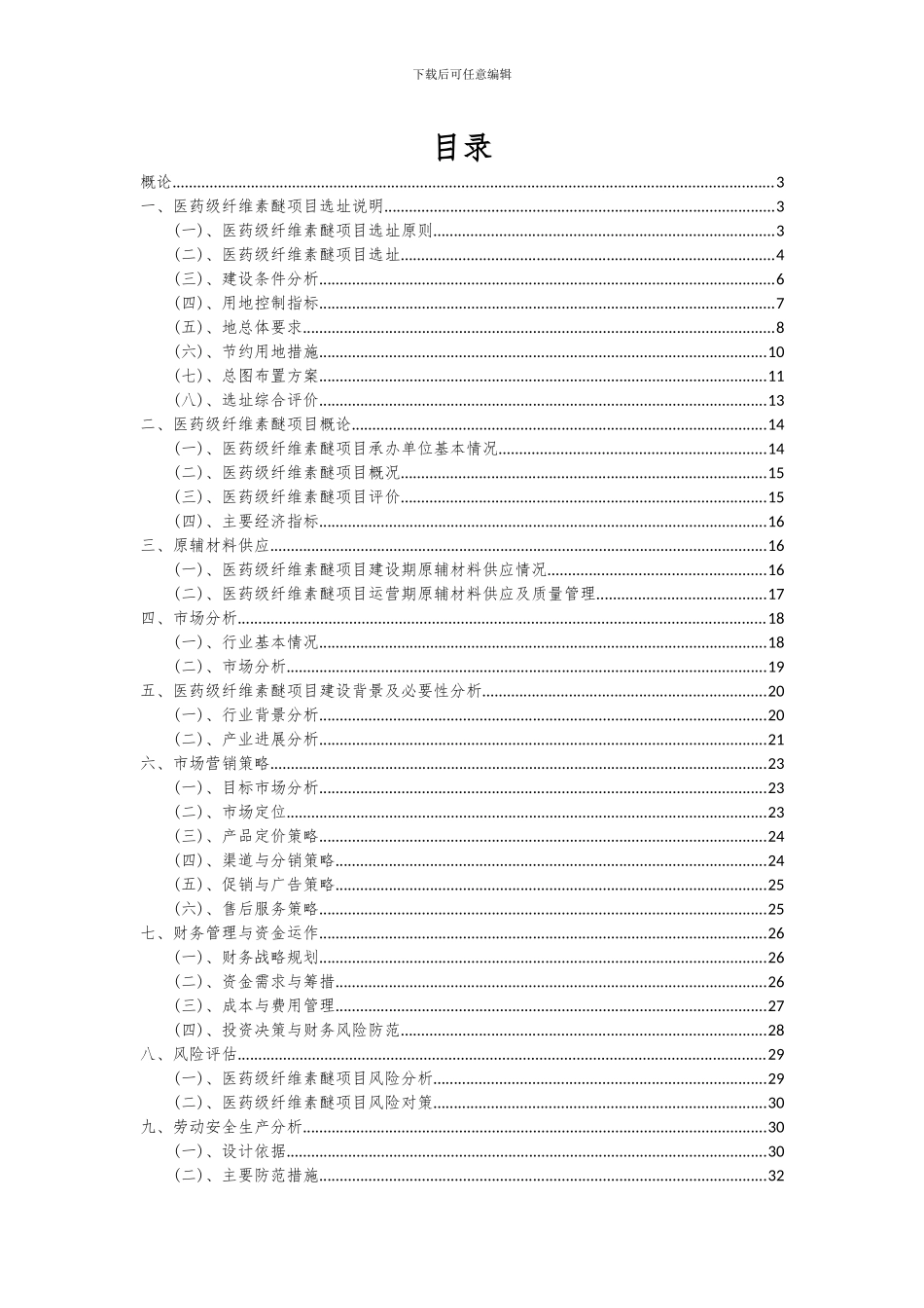 2024年医药级纤维素醚项目可行性分析报告_第2页