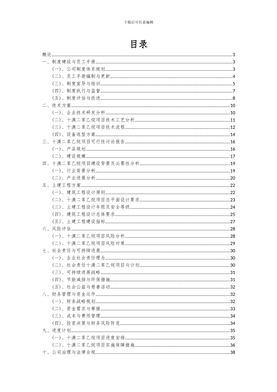 2024年十溴二苯乙烷项目投资分析及可行性报告_第2页