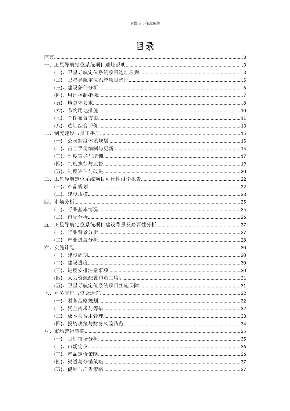 2024年卫星导航定位系统项目可行性分析报告_第2页