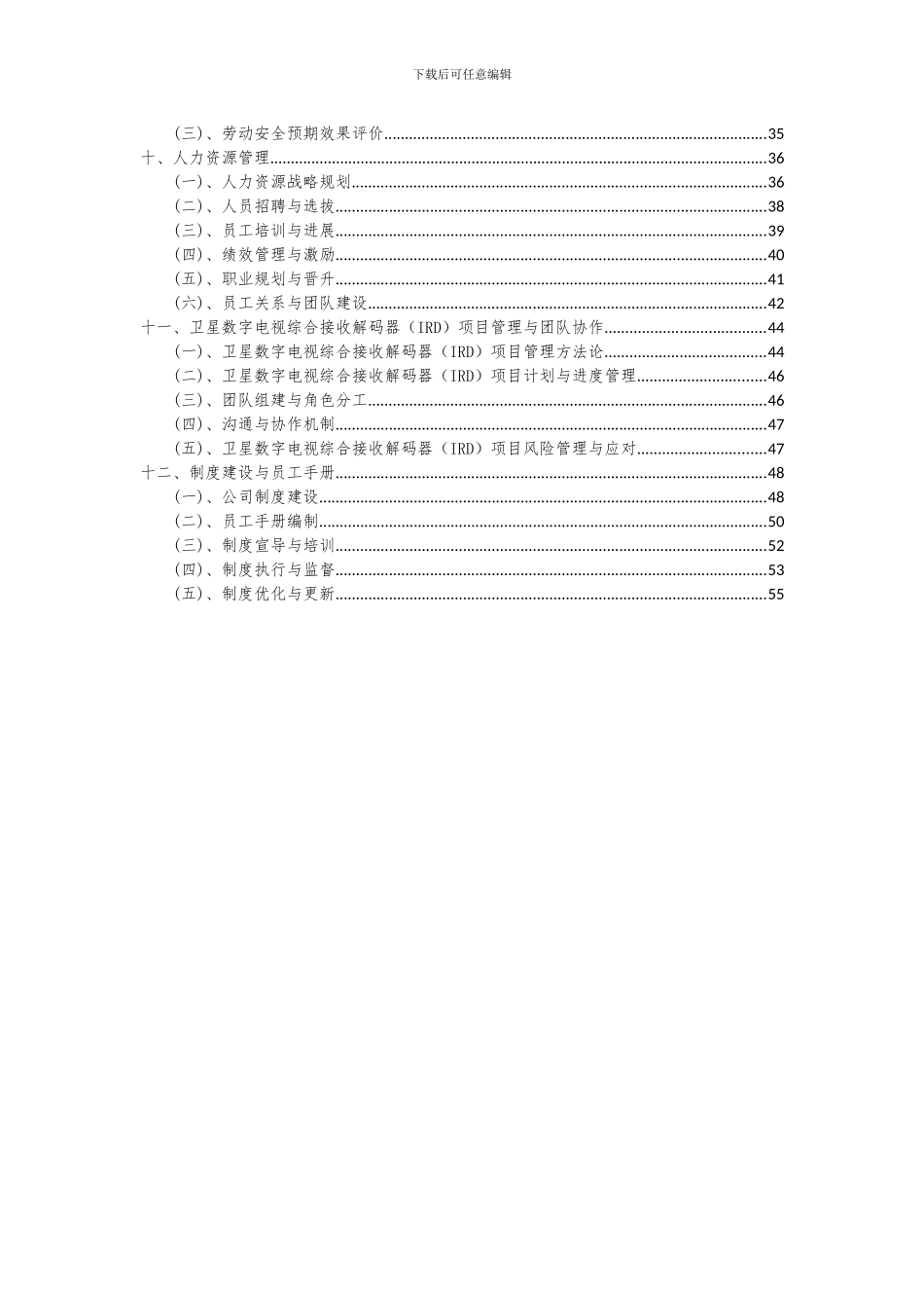 2024年卫星数字电视综合接收解码器(IRD)项目投资分析及可行性报告_第3页