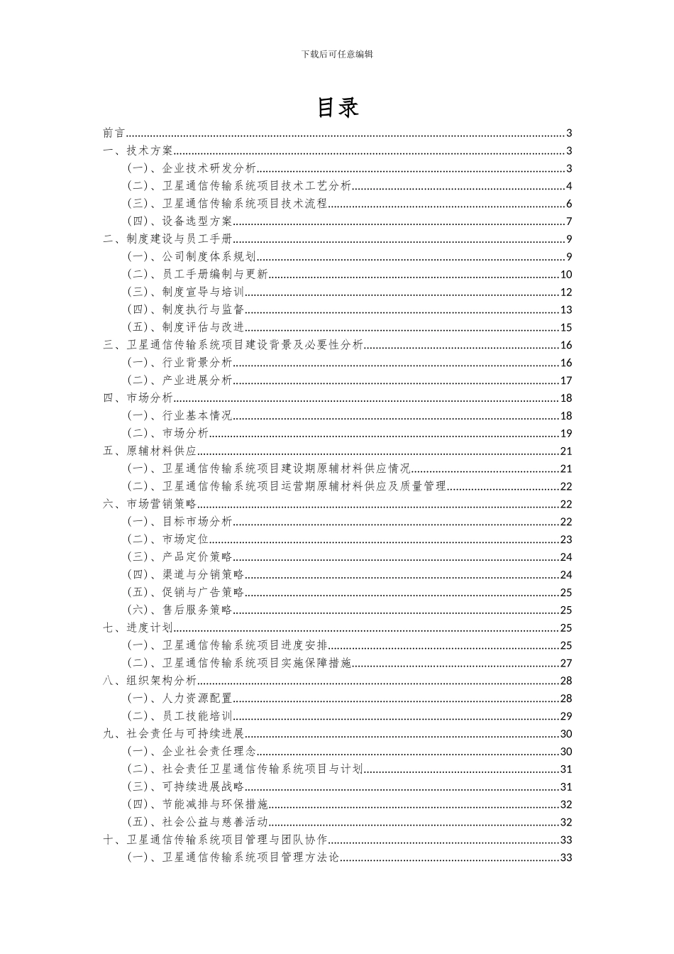2024年卫星通信传输系统项目可行性分析报告_第2页