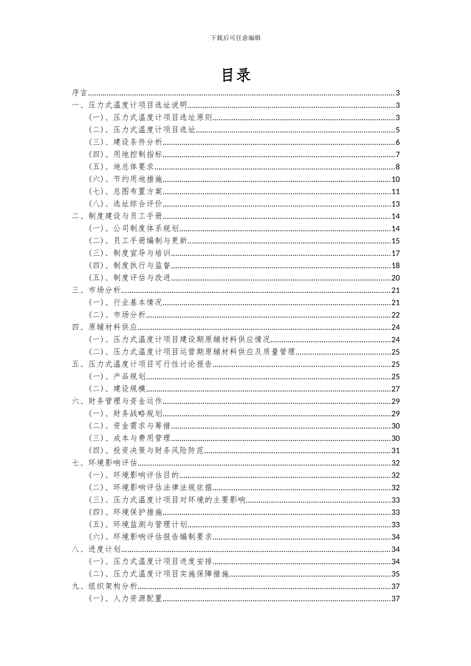 2024年压力式温度计项目可行性研究报告_第2页
