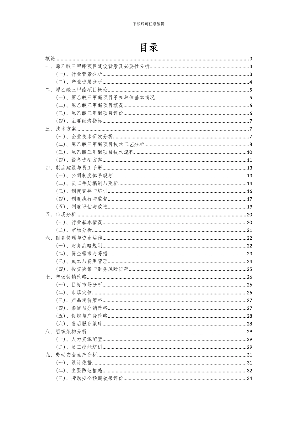 2024年原乙酸三甲酯项目可行性研究报告_第2页