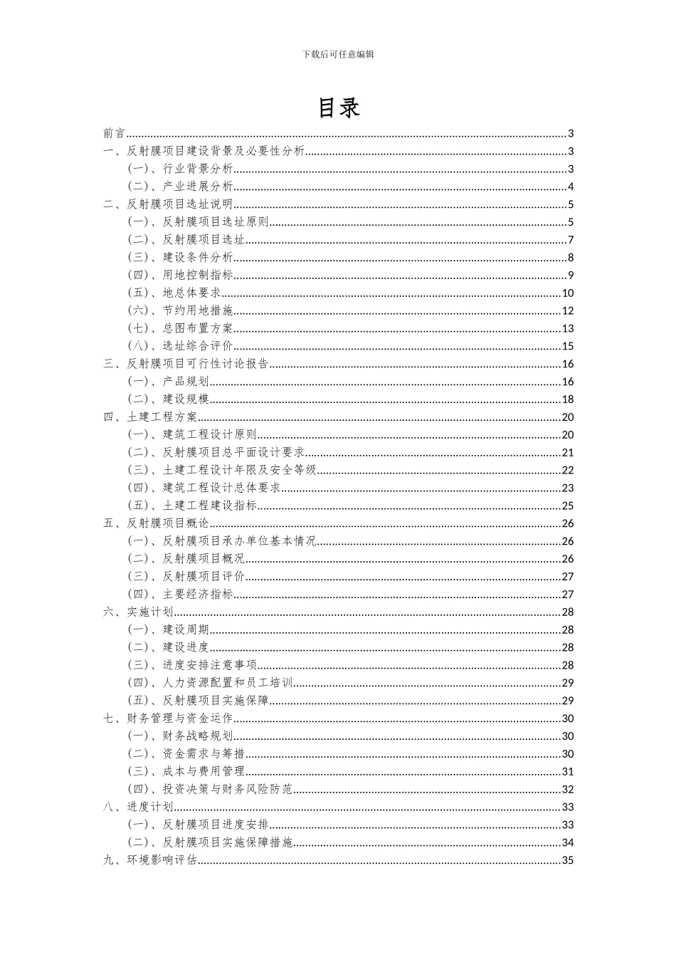 2024年反射膜项目投资分析及可行性报告_第2页