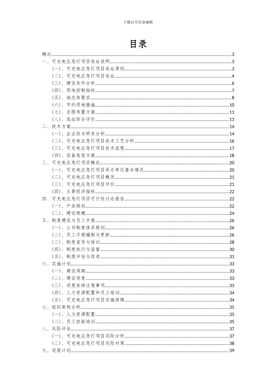 2024年可充电应急灯项目可行性分析报告_第2页