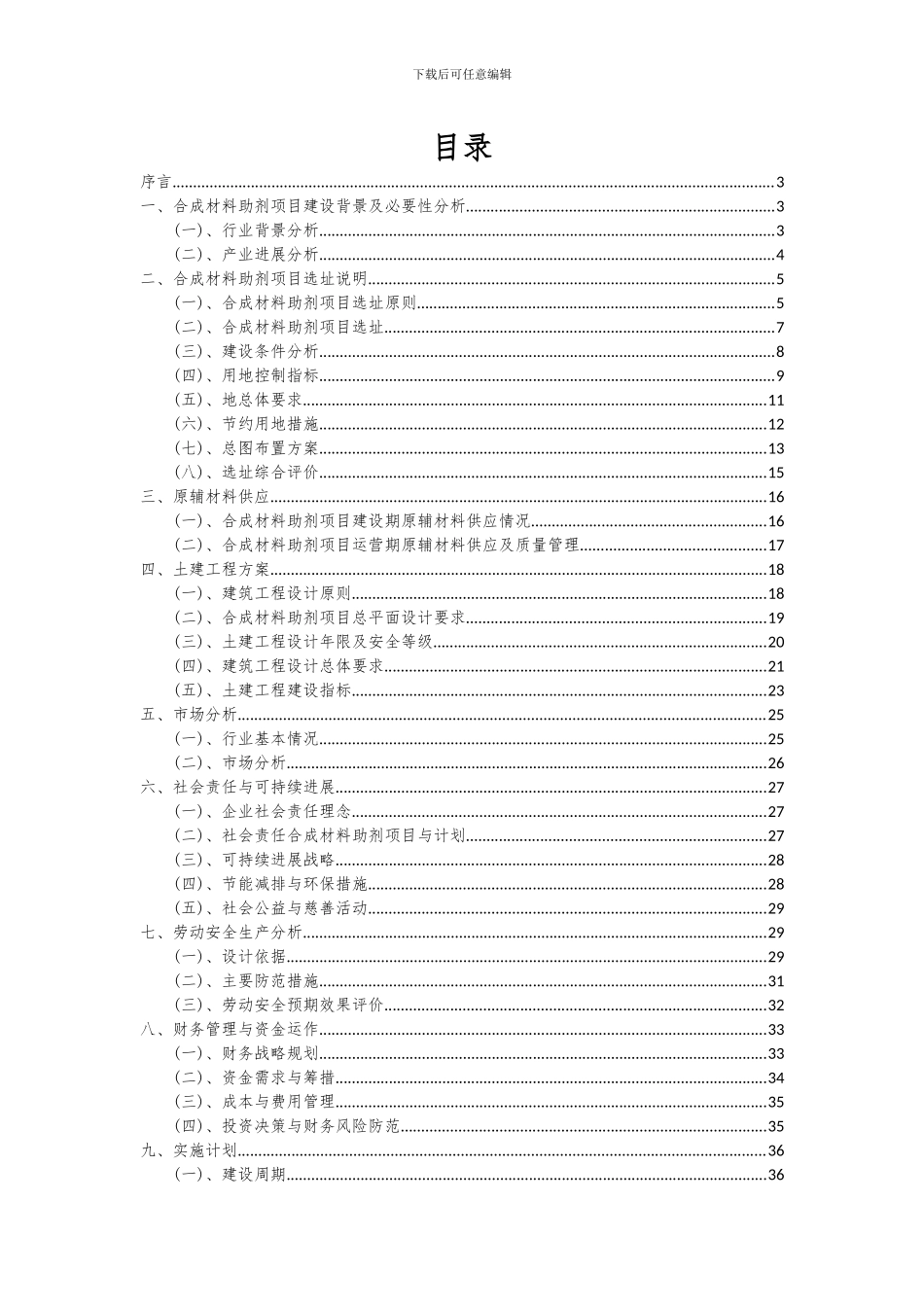 2024年合成材料助剂项目投资分析及可行性报告_第2页