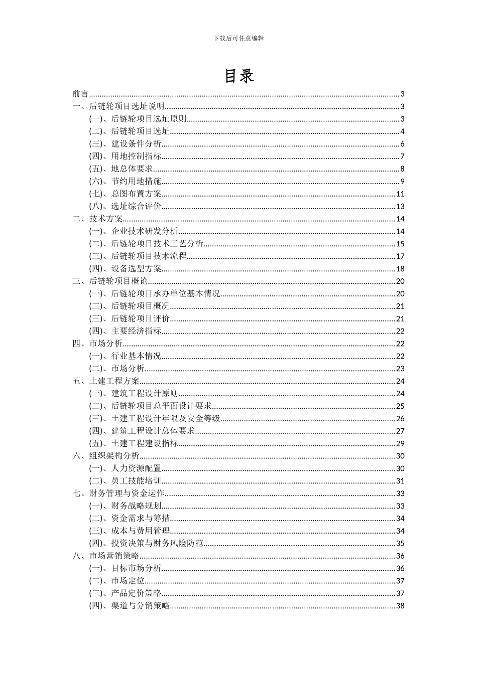 2024年后链轮项目可行性研究报告_第2页