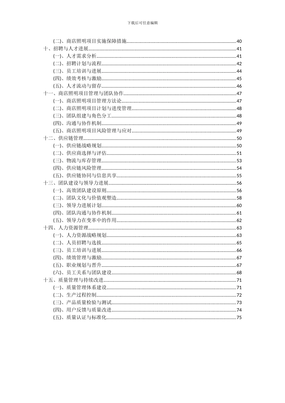 2024年商店照明项目可行性分析报告_第3页