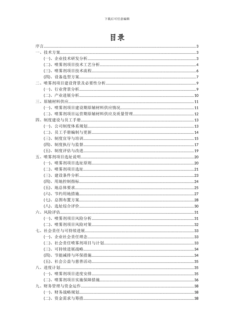 2024年喷雾剂项目可行性分析报告_第2页