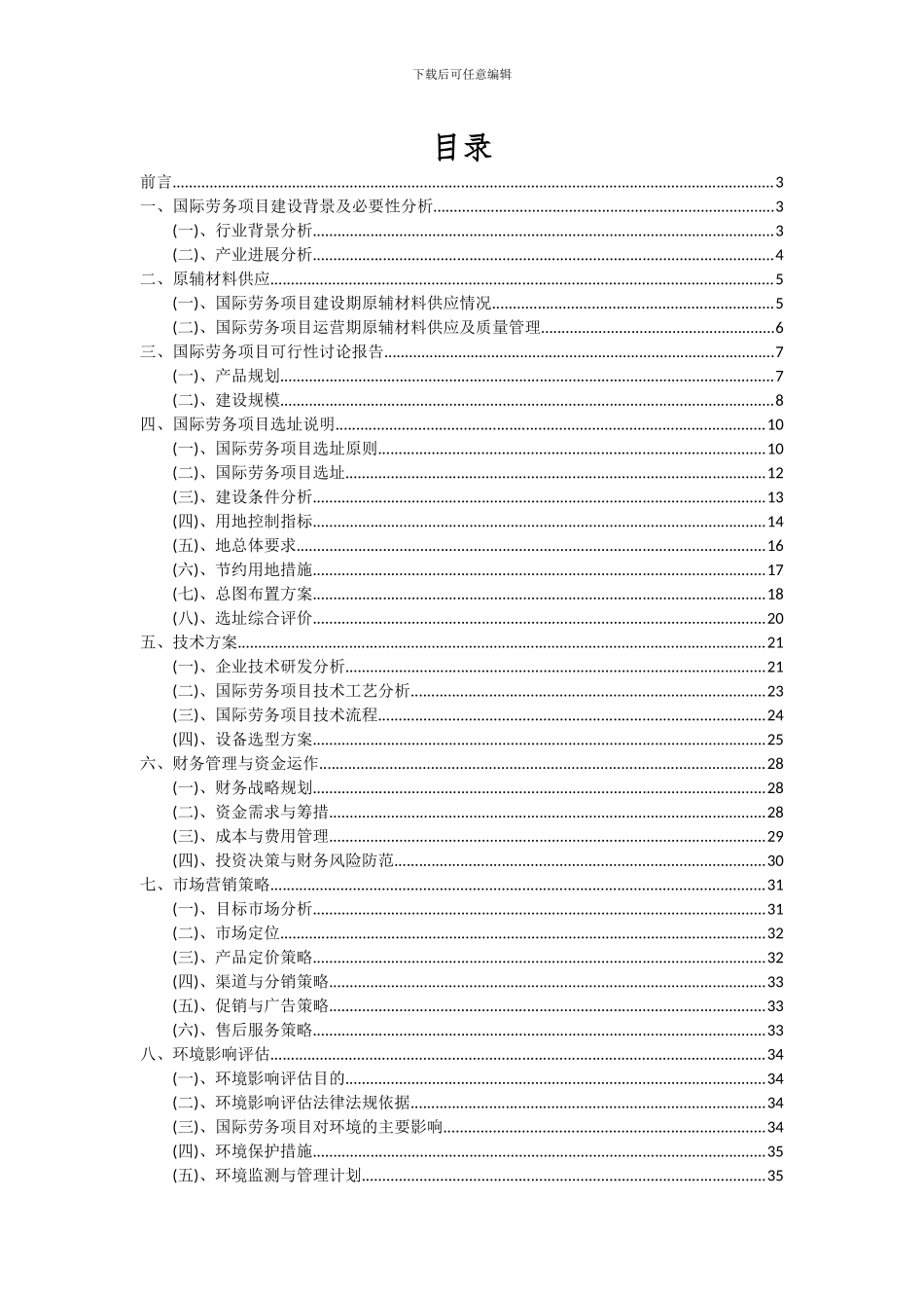 2024年国际劳务项目深度研究分析报告_第2页