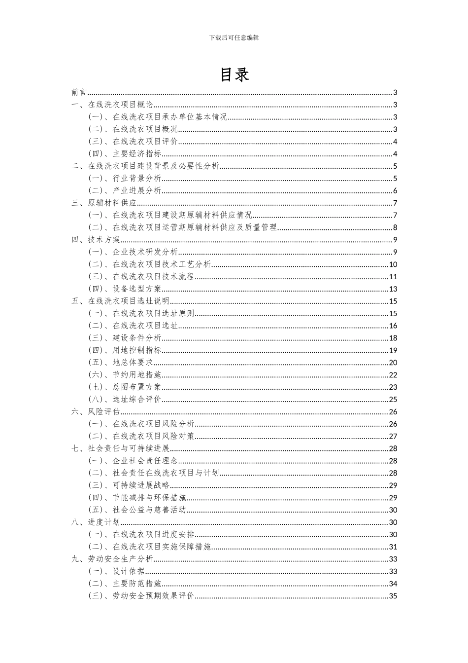 2024年在线洗衣项目可行性分析报告_第2页