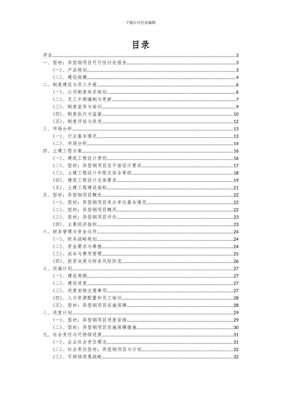 2024年型材：异型钢项目深度研究分析报告_第2页