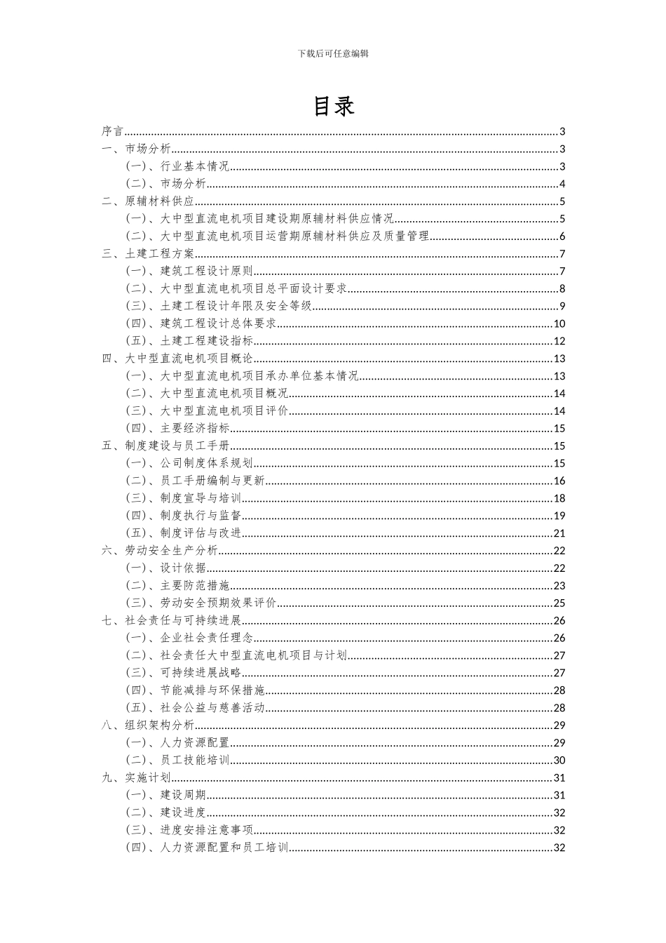 2024年大中型直流电机项目投资分析及可行性报告_第2页