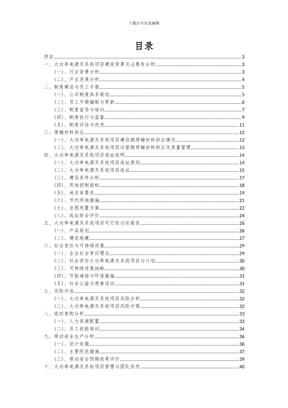 2024年大功率电源及系统项目可行性研究报告_第2页