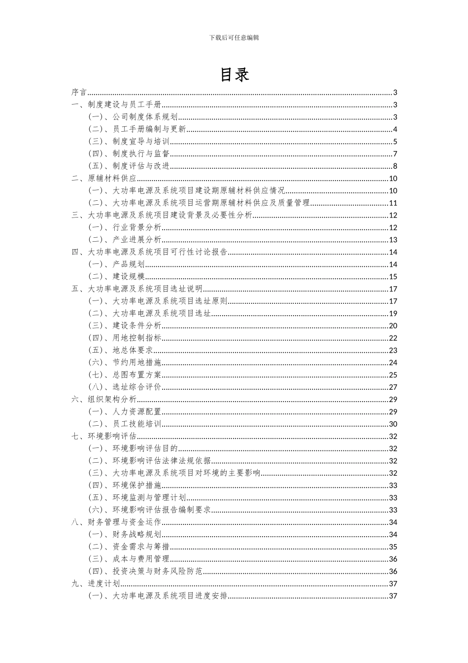 2024年大功率电源及系统项目可行性分析报告_第2页