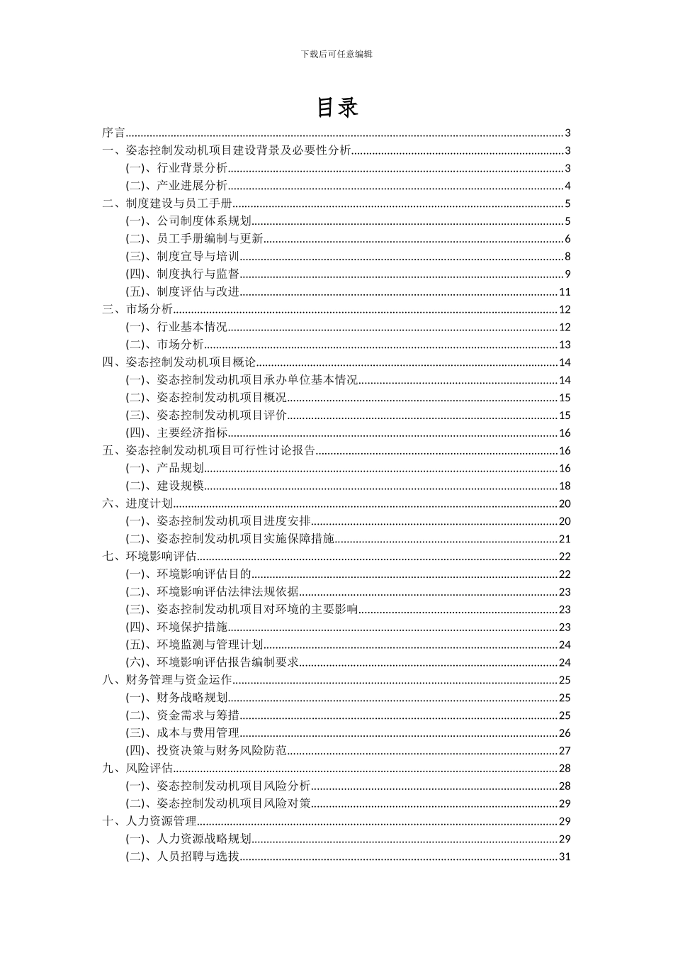 2024年姿态控制发动机项目可行性研究报告_第2页