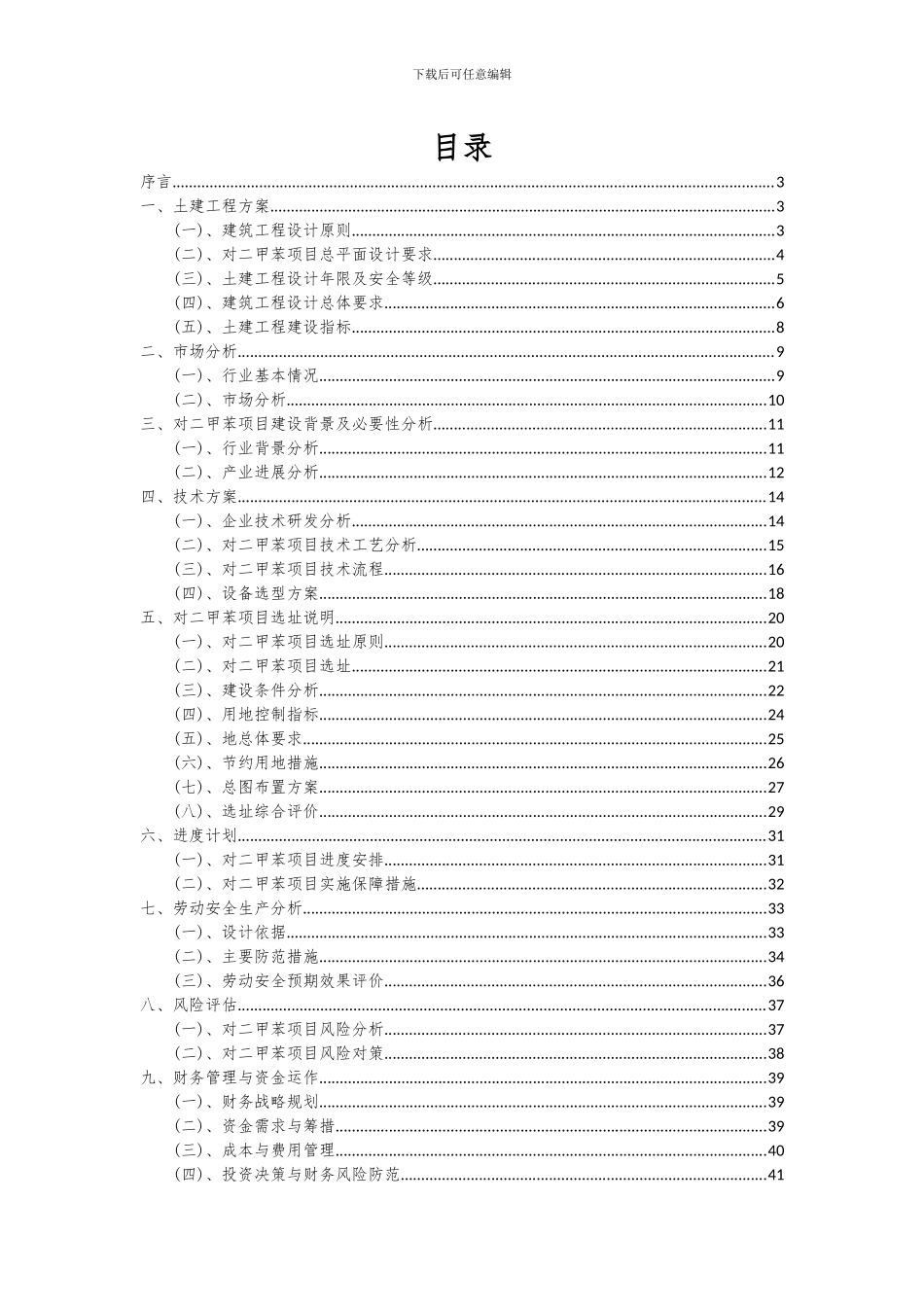 2024年对二甲苯项目可行性研究报告_第2页
