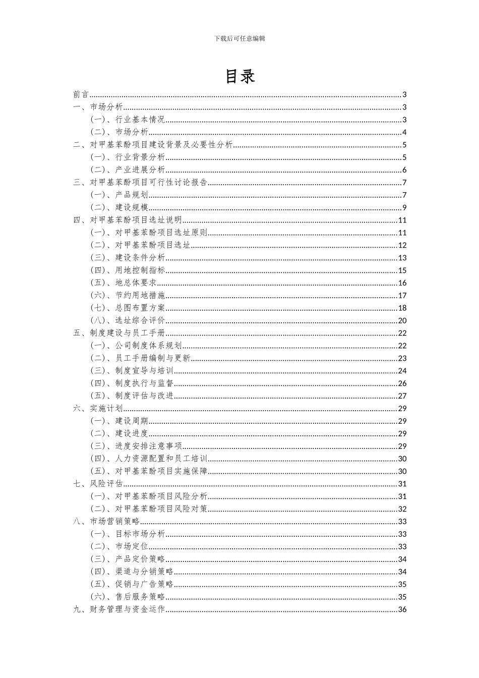 2024年对甲基苯酚项目深度研究分析报告_第2页
