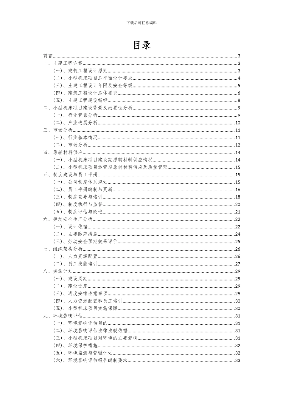 2024年小型机床项目可行性分析报告_第2页