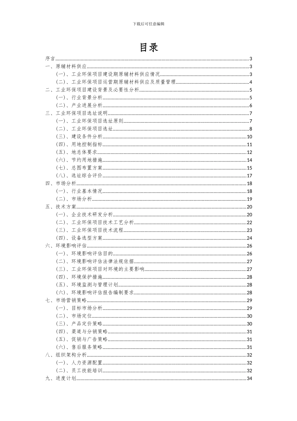 2024年工业环保项目可行性研究报告_第2页