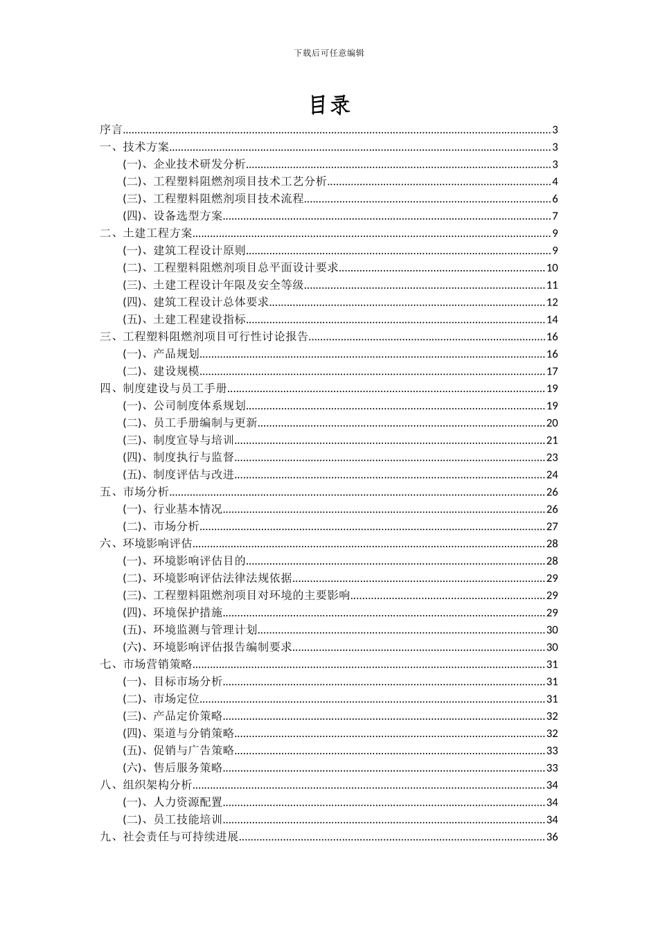 2024年工程塑料阻燃剂项目可行性分析报告_第2页