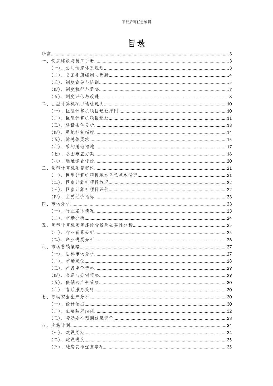 2024年巨型计算机项目可行性研究报告_第2页