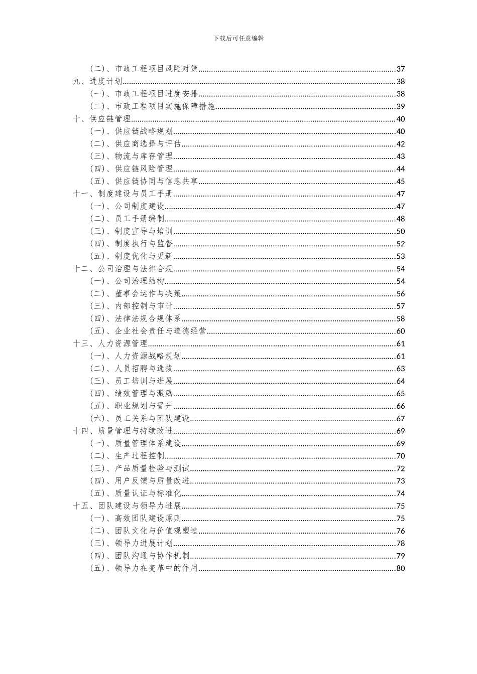 2024年市政工程项目投资分析及可行性报告_第3页