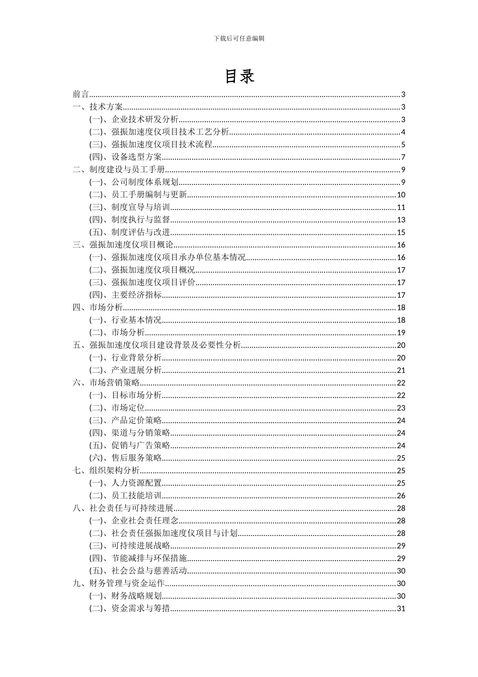 2024年强振加速度仪项目可行性分析报告_第2页