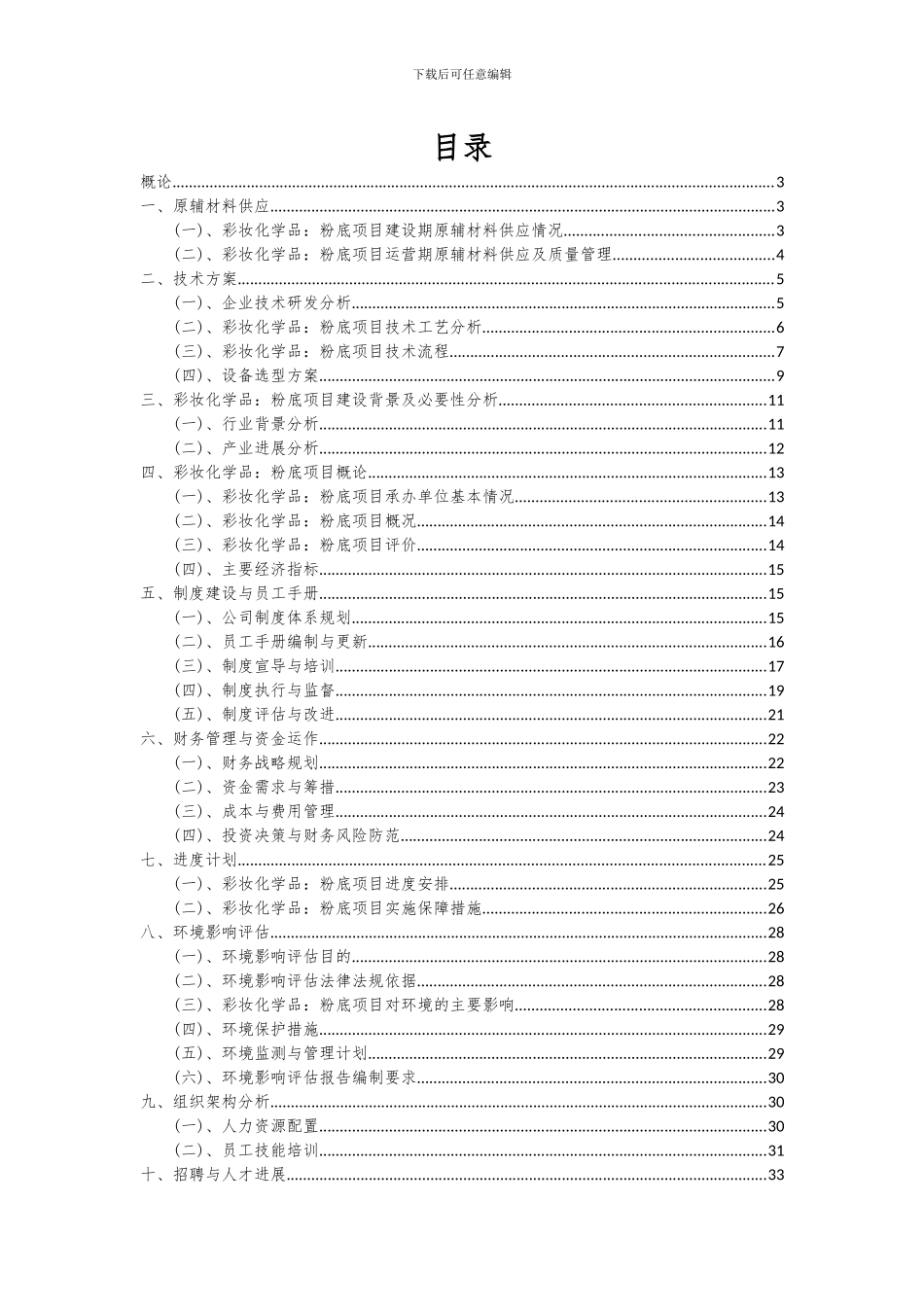 2024年彩妆化学品：粉底项目投资分析及可行性报告_第2页