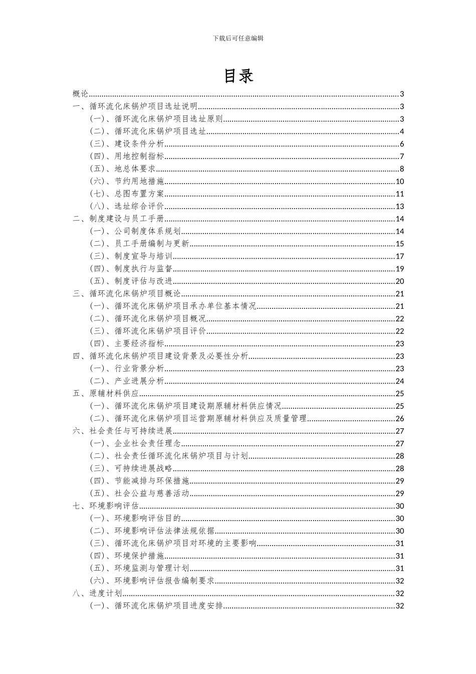 2024年循环流化床锅炉项目投资分析及可行性报告_第2页