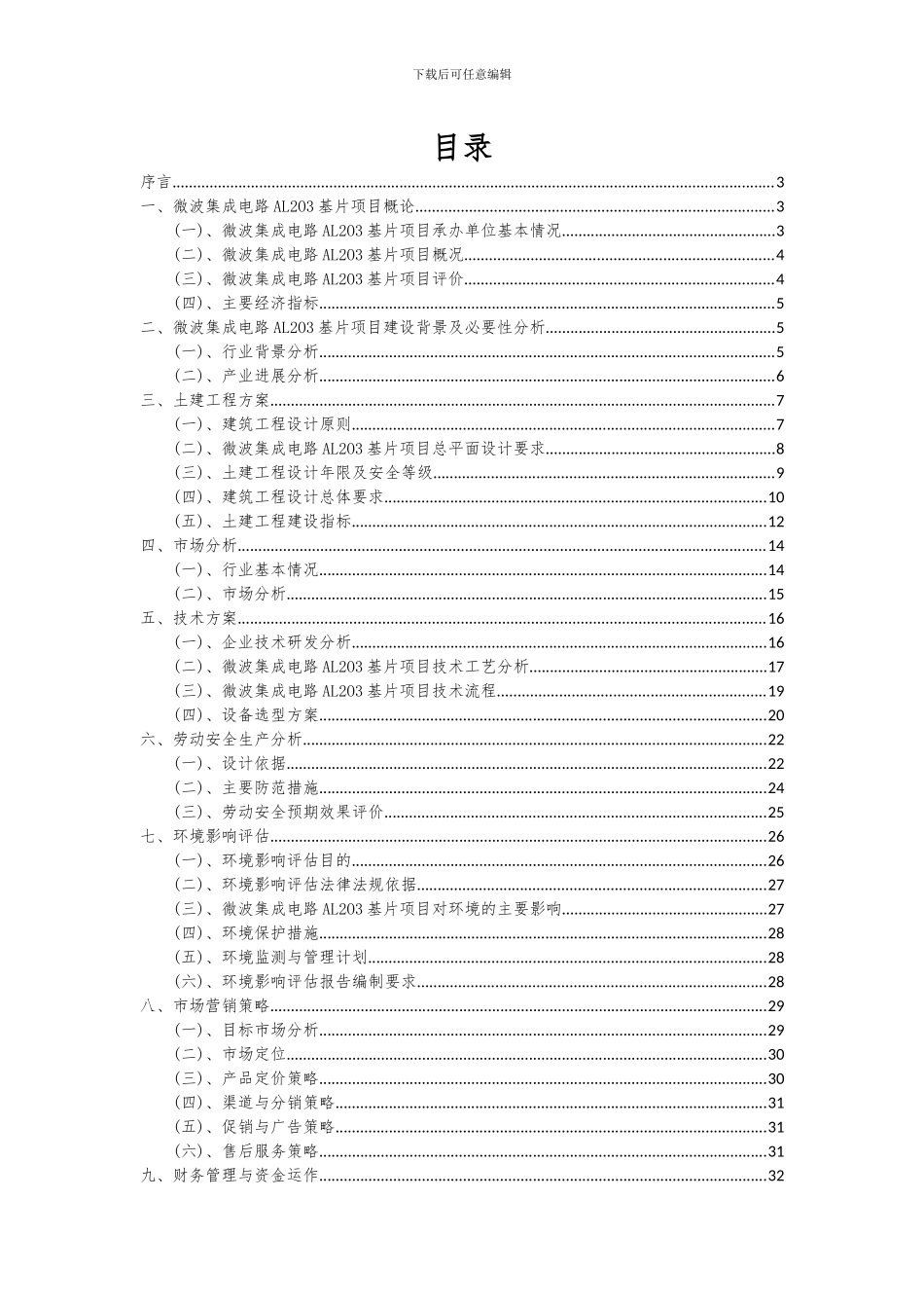 2024年微波集成电路AL2O3基片项目投资分析及可行性报告_第2页