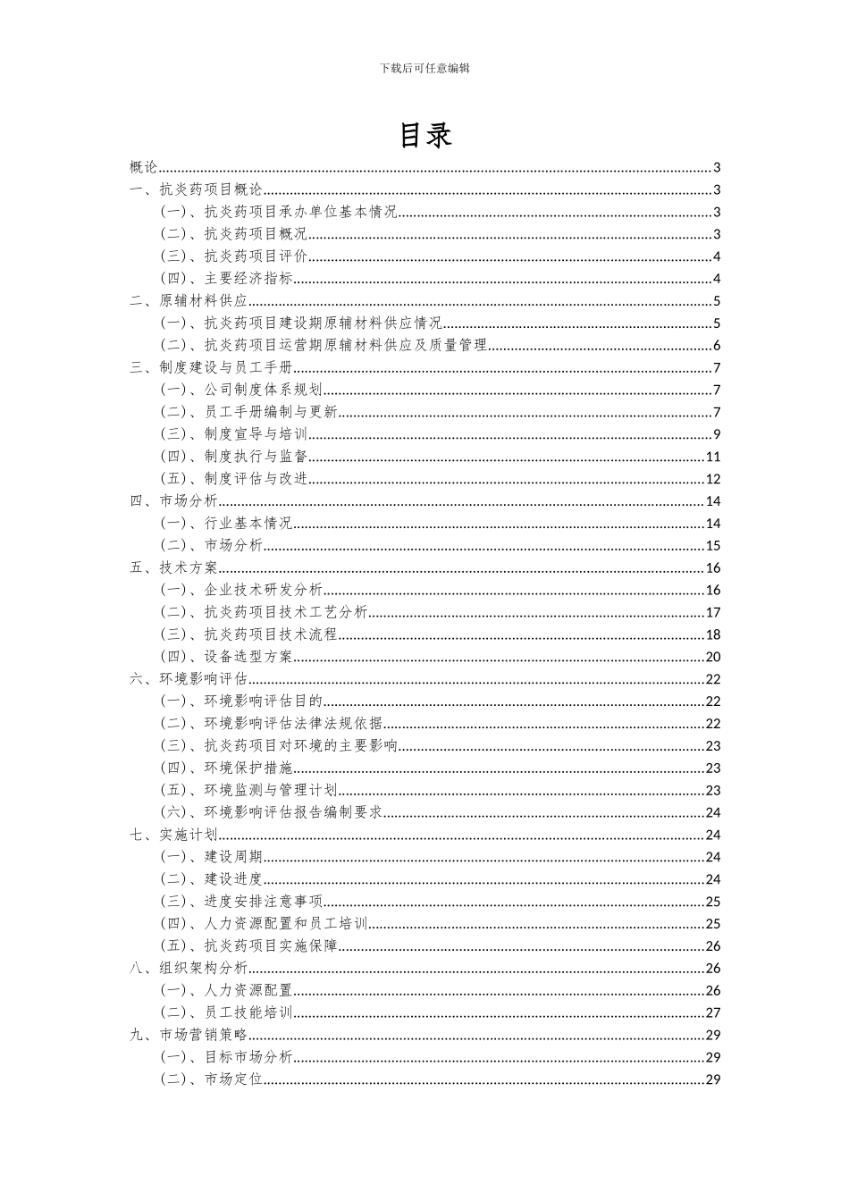2024年抗炎药项目可行性研究报告_第2页